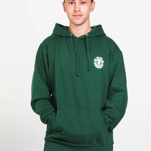 Element Men's Hoodie Size S Sunflower Green Fleece - Picture 1 of 7